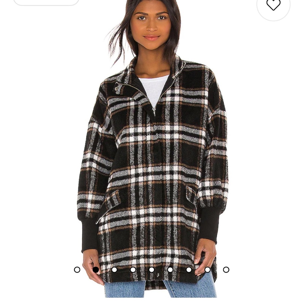 BB Dakota Black and White Plaid Times Jacket